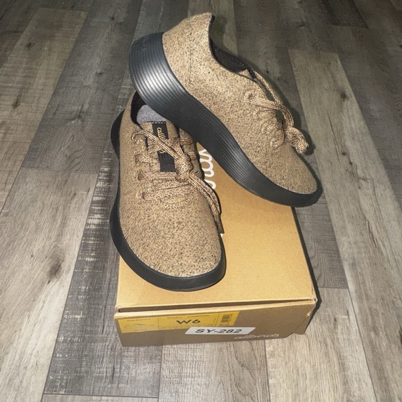 allbirds Shoes - Allbirds Wool Runner 2 Brown Stony Beige Walking Sneakers Womens 6
